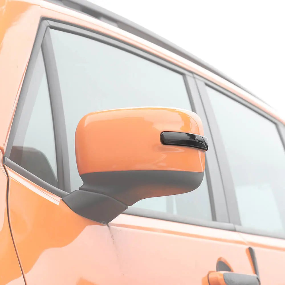 For 2015+ Jeep Renegade Rearview Mirror Turn Signal Light Smoked Trim Covers