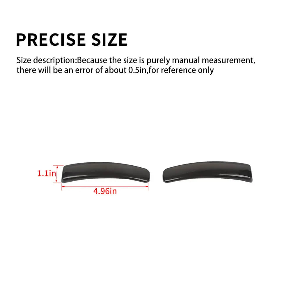 For 2015+ Jeep Renegade Rearview Mirror Turn Signal Light Smoked Trim Covers