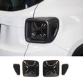 For 2015+ Jeep Renegade Smoked Rear Tail Light Guards Trim Cover Blackened