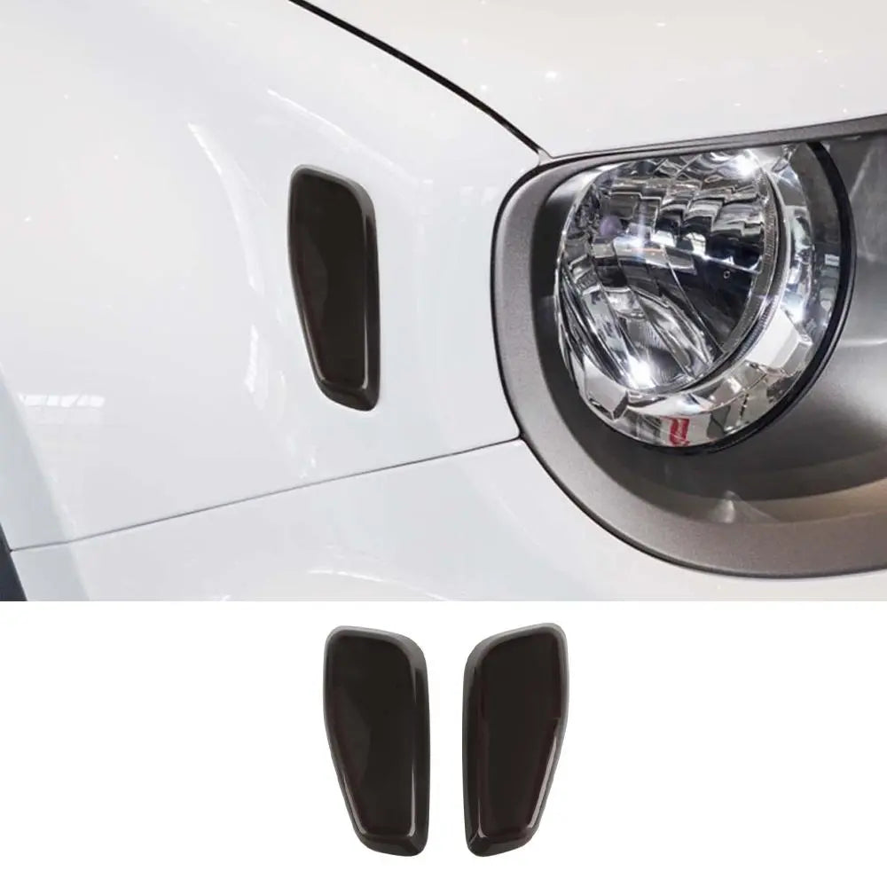 For 2015+ Jeep Renegade Smoked Side Turn Signal Light Cover Trim