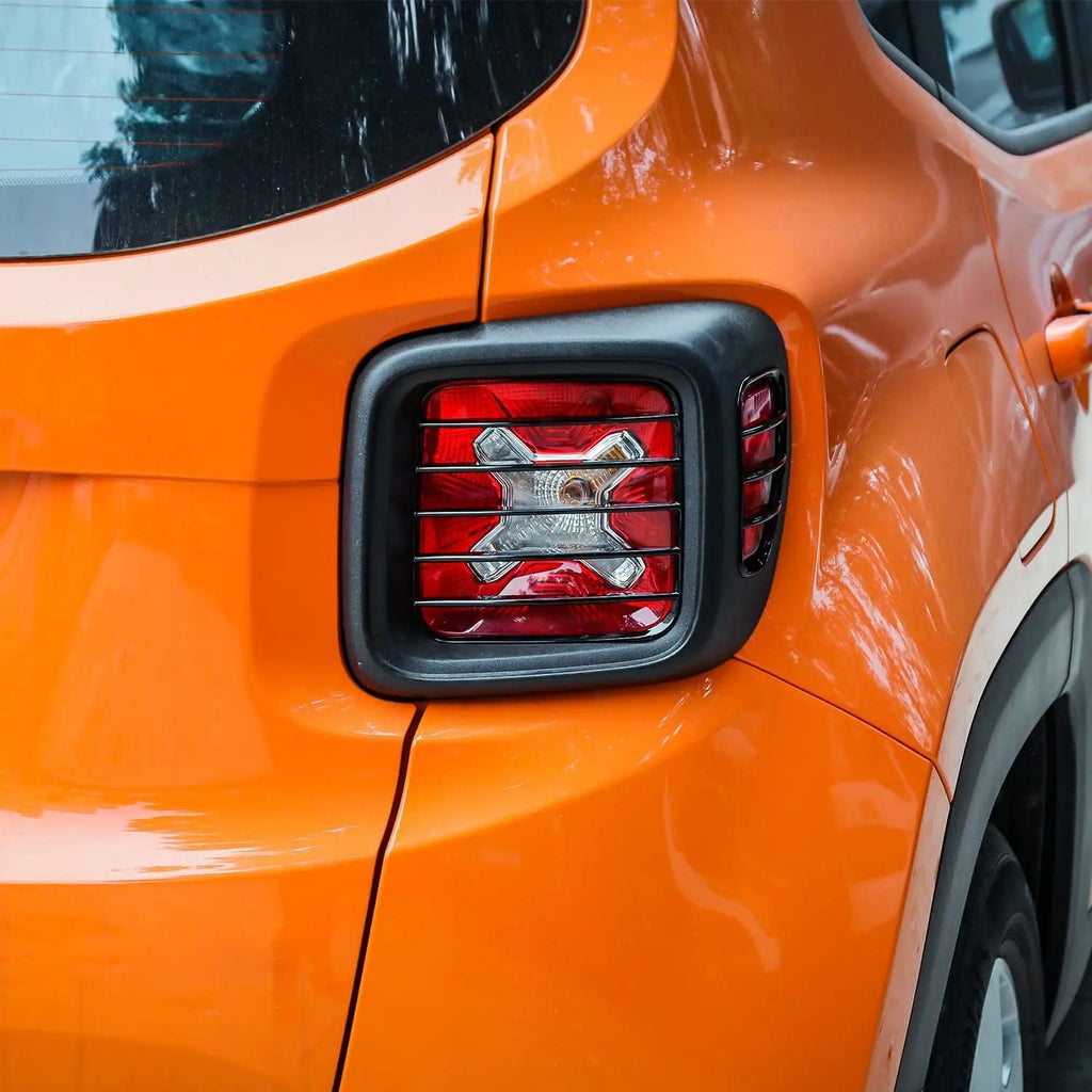 For 2015+ Jeep Renegade Tail Light Lamp Guards Blinds Rear Taillight Guard