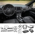 For 2016-2018 Jeep Grand Cherokee WK2 Interior Center Console Full Trim Cover Kit (24 pcs)