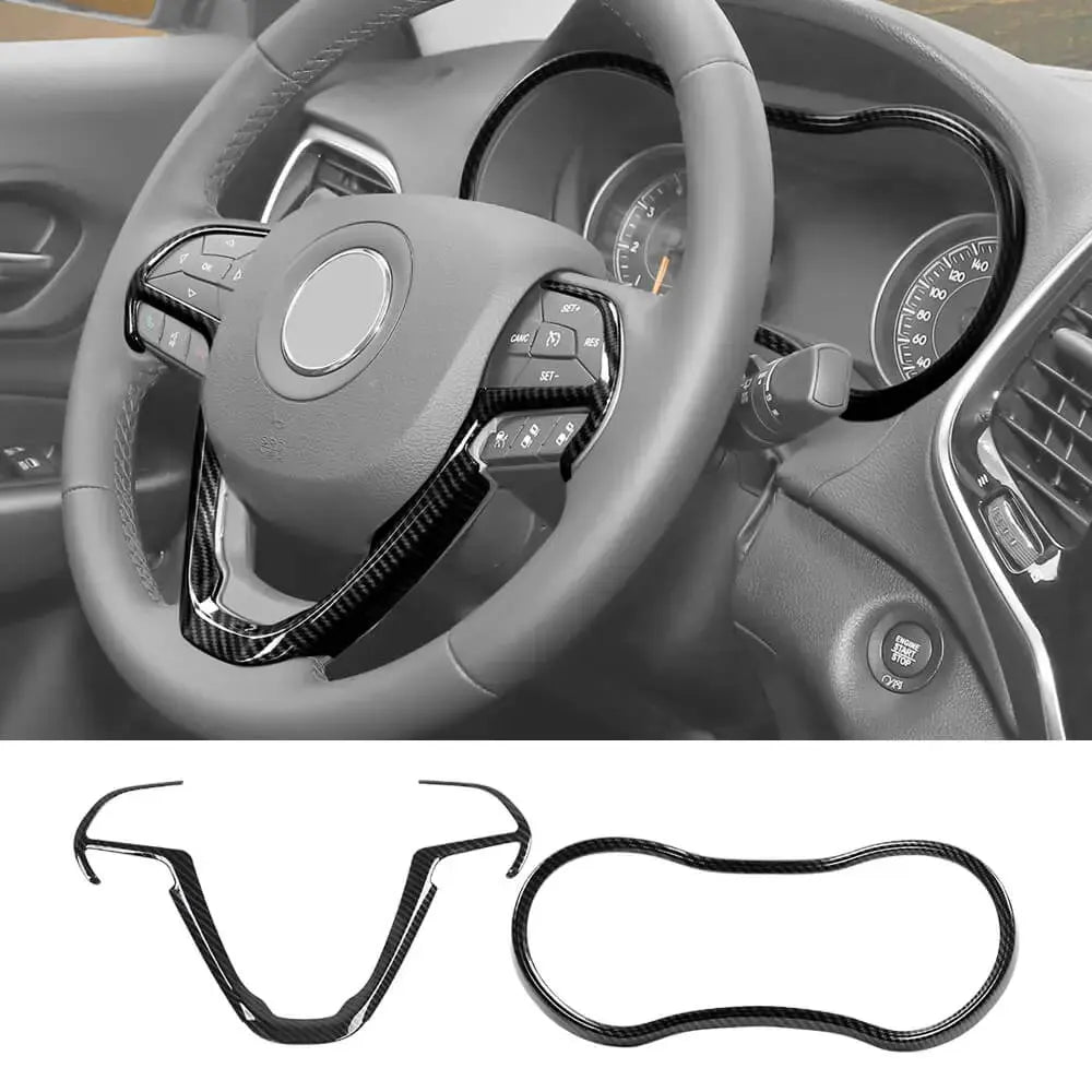 For 2016-2018 Jeep Grand Cherokee WK2 Interior Center Console Full Trim Cover Kit (24 pcs)