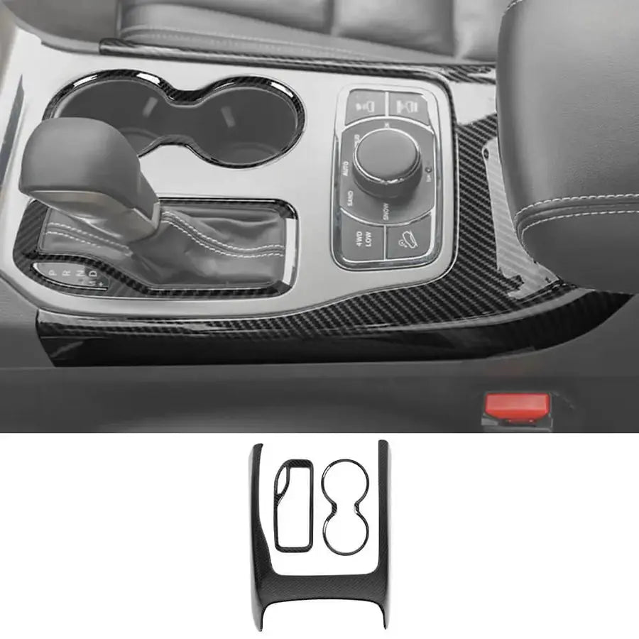 For 2016-2018 Jeep Grand Cherokee WK2 Interior Center Console Full Trim Cover Kit (24 pcs)