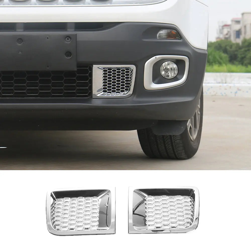 For 2015-2018 Jeep Renegade 1.4T  Front Bumper Air Vent Inlet Decor Cover Trim