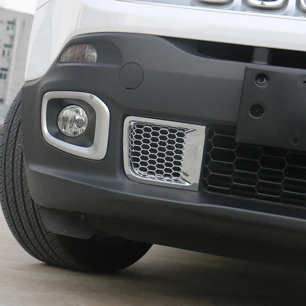 For 2015-2018 Jeep Renegade 1.4T  Front Bumper Air Vent Inlet Decor Cover Trim