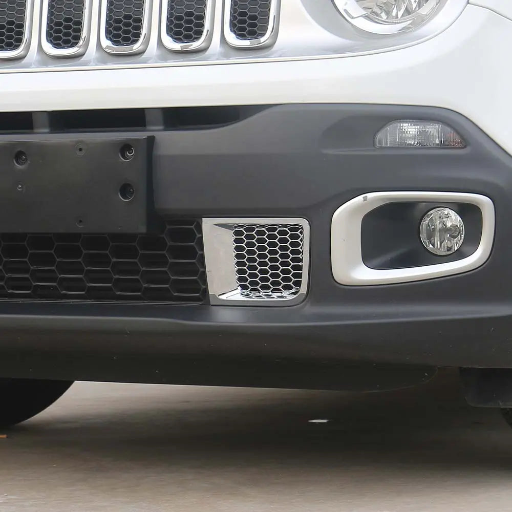 For 2015-2018 Jeep Renegade 1.4T  Front Bumper Air Vent Inlet Decor Cover Trim