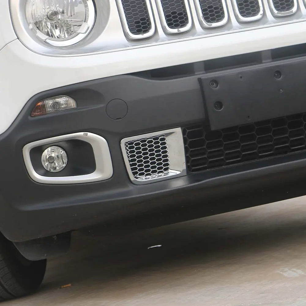 For 2015-2018 Jeep Renegade 1.4T  Front Bumper Air Vent Inlet Decor Cover Trim