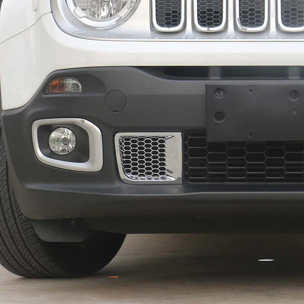 For 2015-2018 Jeep Renegade 1.4T  Front Bumper Air Vent Inlet Decor Cover Trim