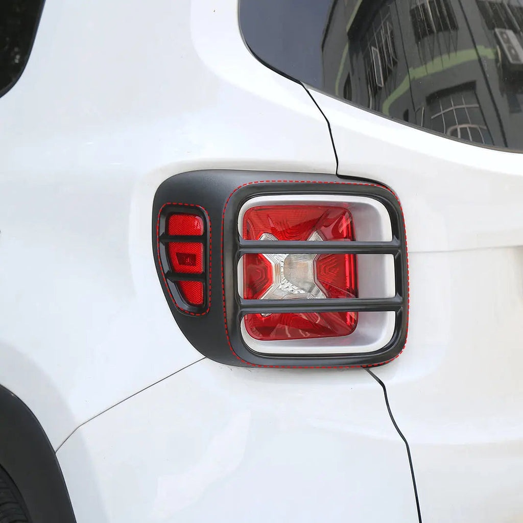 For 2016-2018 Jeep Renegade Exterior Headlight Fog Light Tail Light Front Grille Cover Trim Kit (15 pcs)