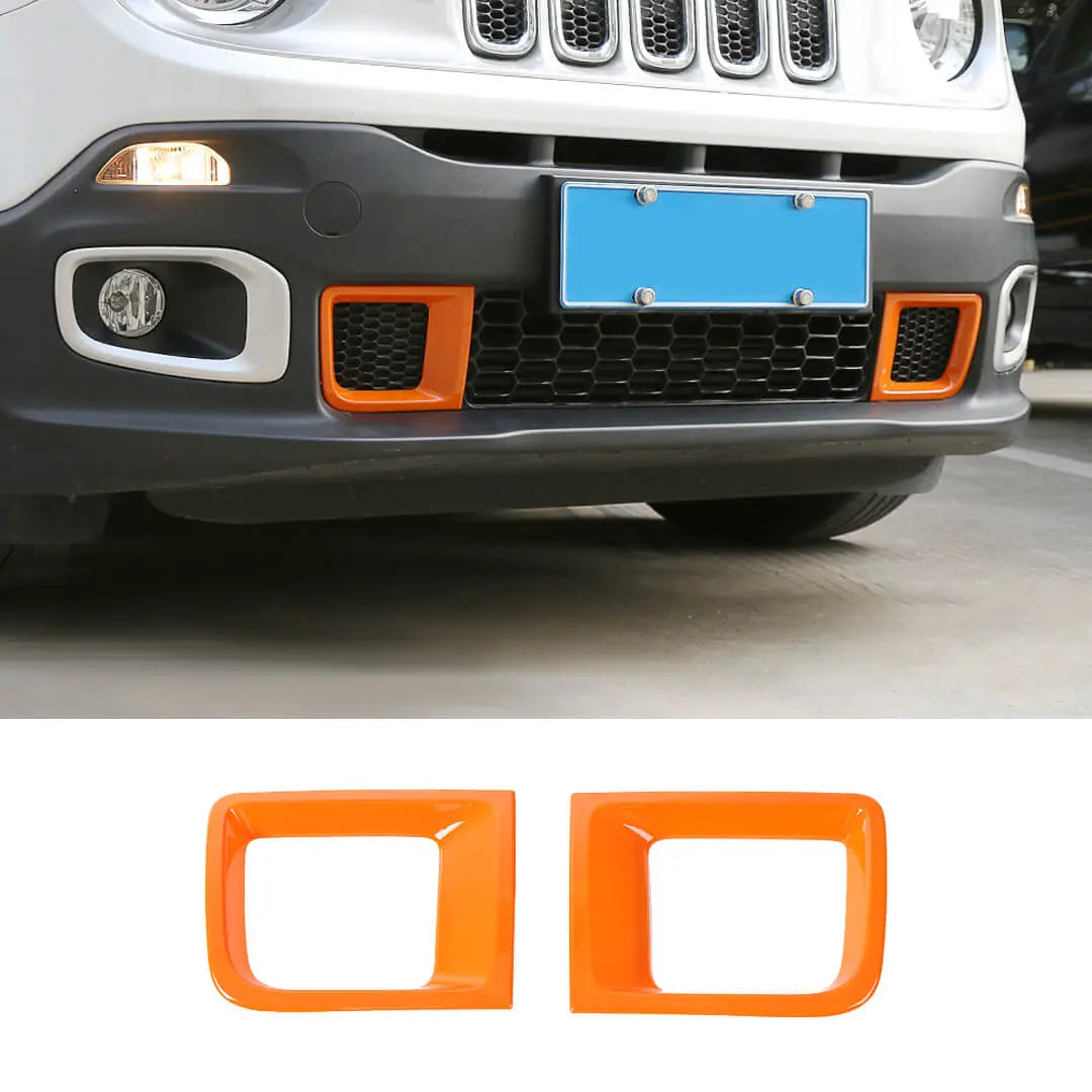For 2016-2018 Jeep Renegade Front Bumper Air Intake Vent Cover Trim (2 pcs)