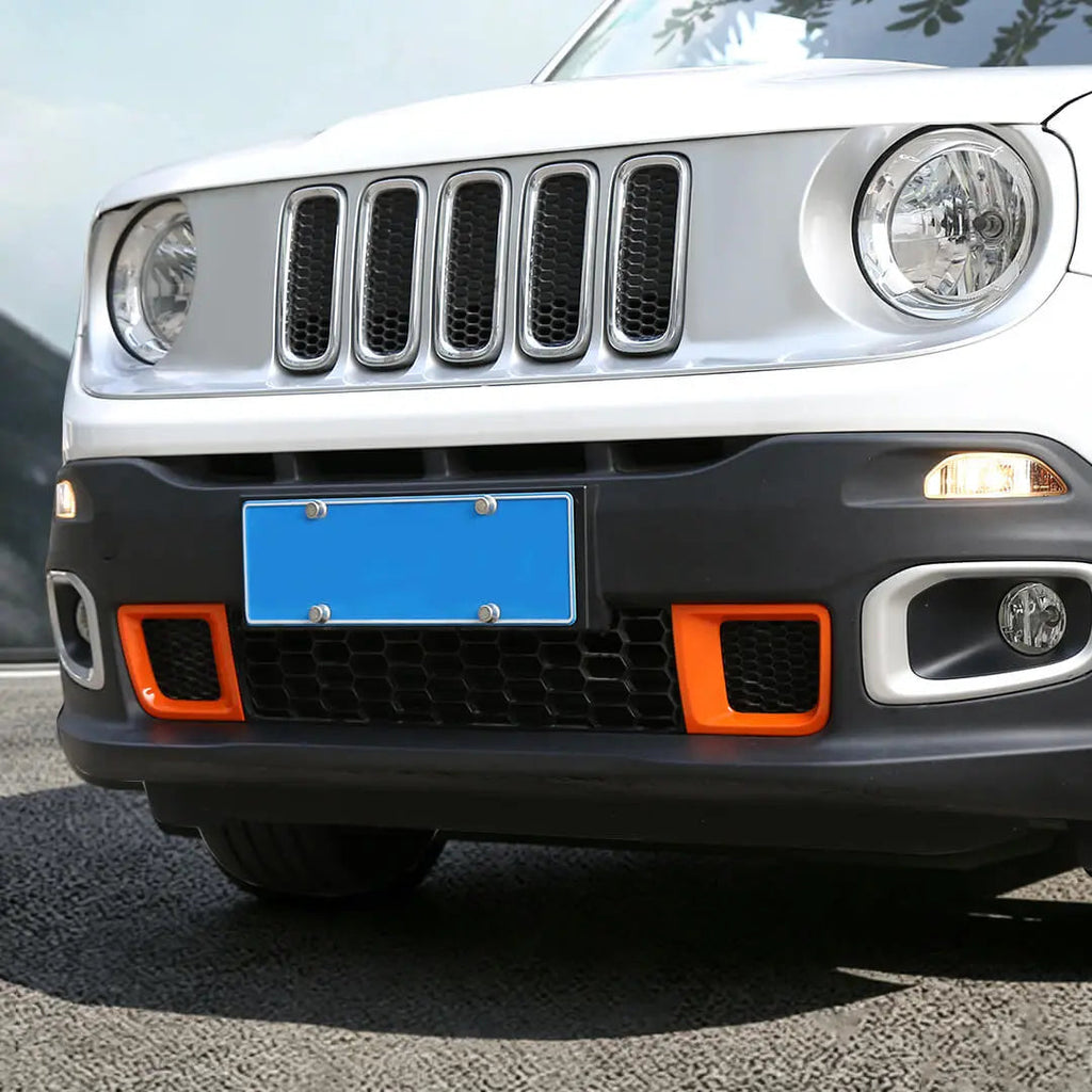 For 2016-2018 Jeep Renegade Front Bumper Air Intake Vent Cover Trim (2 pcs)
