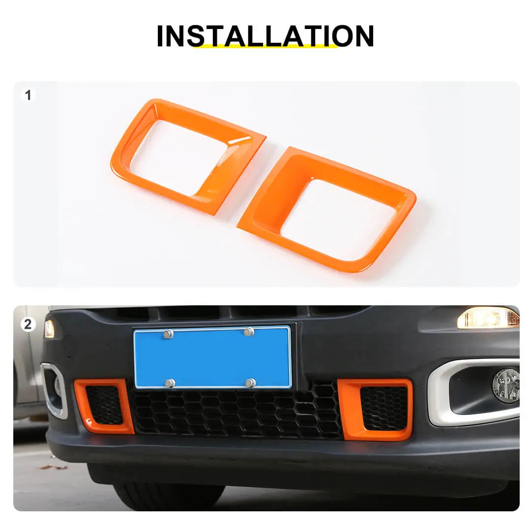 For 2016-2018 Jeep Renegade Front Bumper Air Intake Vent Cover Trim (2 pcs)