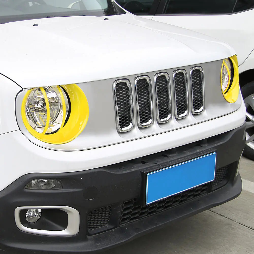 For 2016-2018 Jeep Renegade Front Lamp Hoods Front Head Light Cover Trim