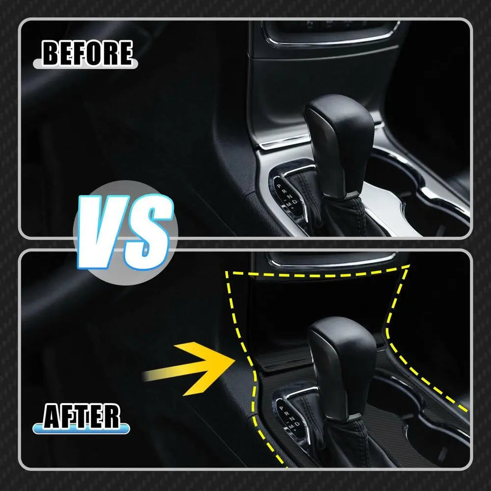 For 2016-2021 Jeep Grand Cherokee WK2 Center Gear Shift Panel Cover Trim Soft Carbon Fiber