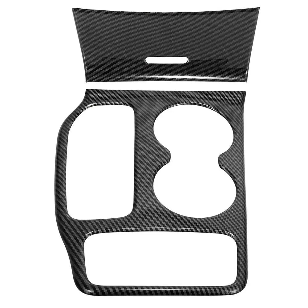 For 2016-2021 Jeep Grand Cherokee WK2 Center Gear Shift Panel Cover Trim Soft Carbon Fiber