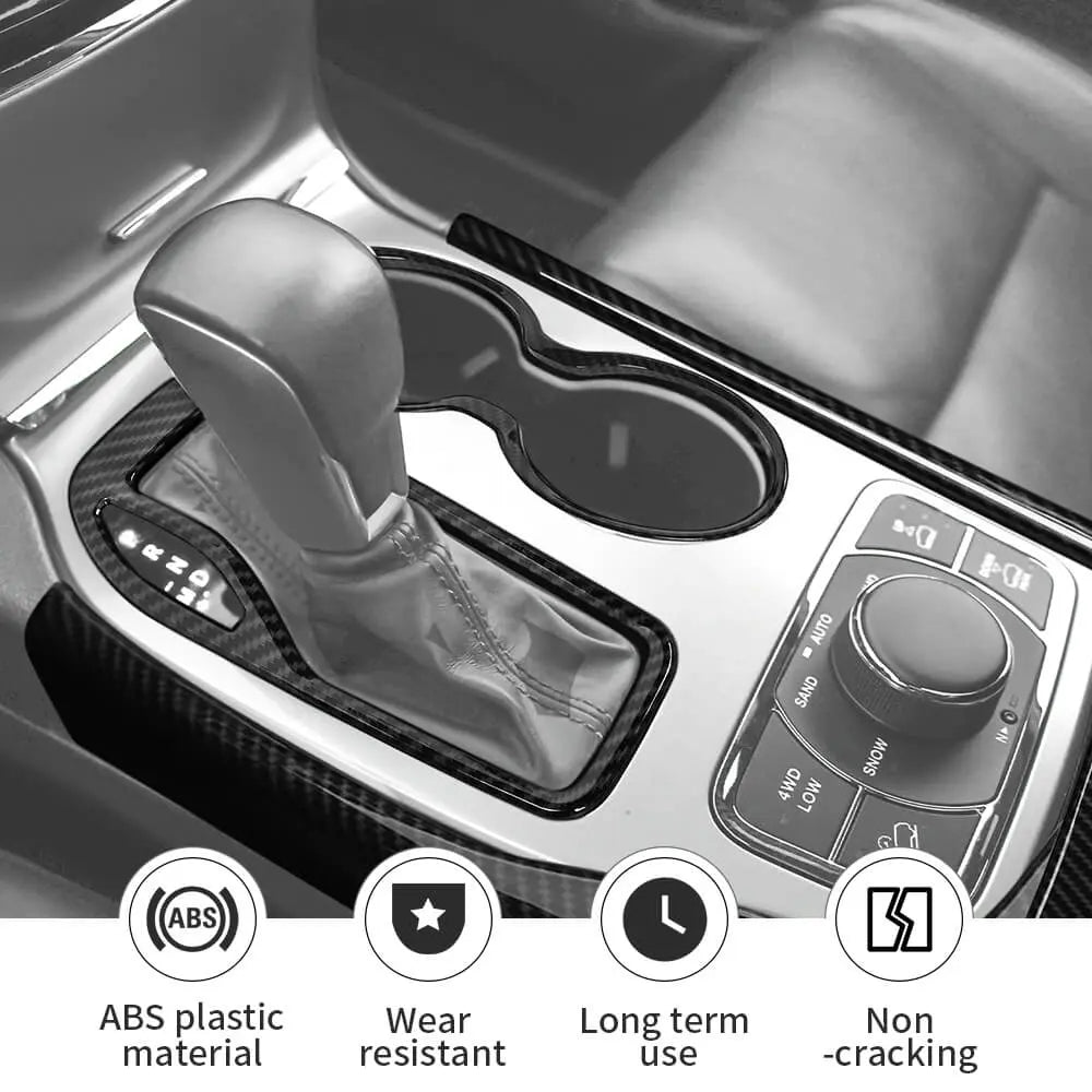 For 2016-2021 Jeep Grand Cherokee WK2 Gear Shift Cup Holder Panel Trim Cover