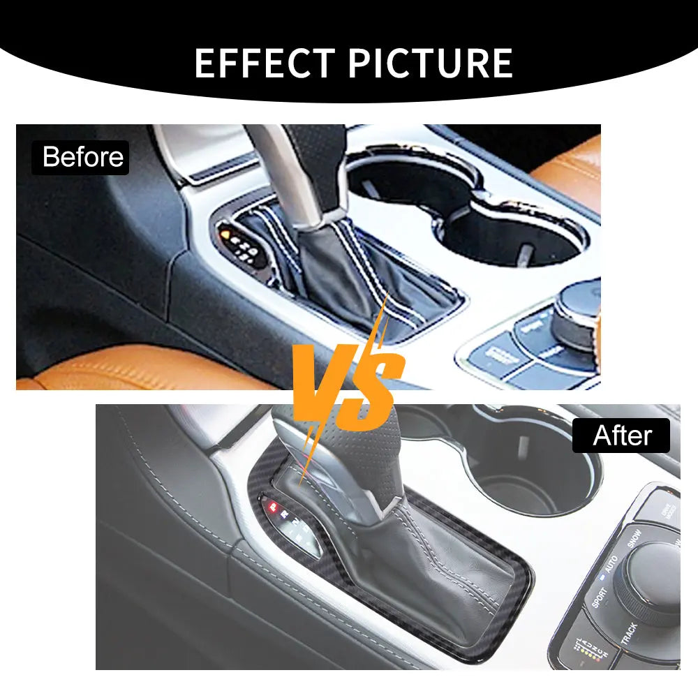 For 2016-2021 Jeep Grand Cherokee WK2 Gear Shift Panel Cover Trim Ring Bezels