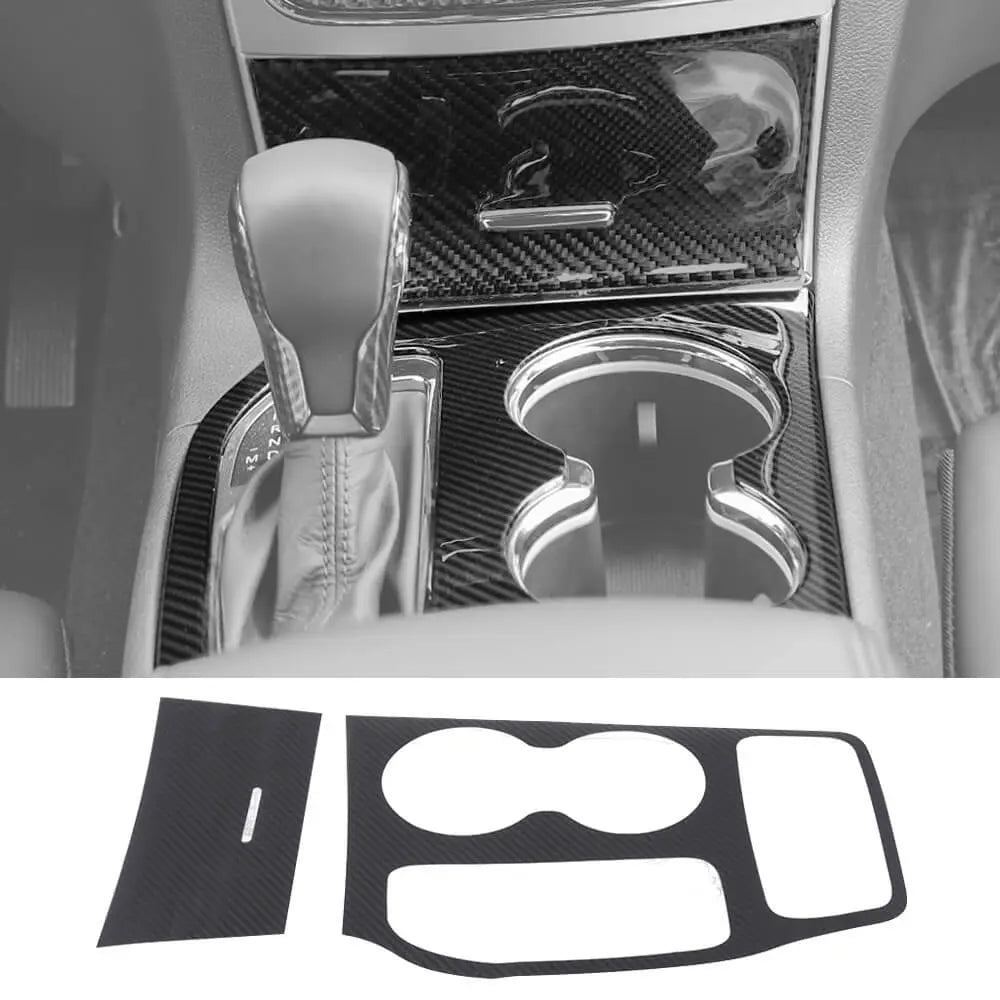 For 2016-2021 Jeep Grand Cherokee WK2 Gear Shift Water Cup Panel Decor Suitable for Mechanical Shift Lever Vehicle