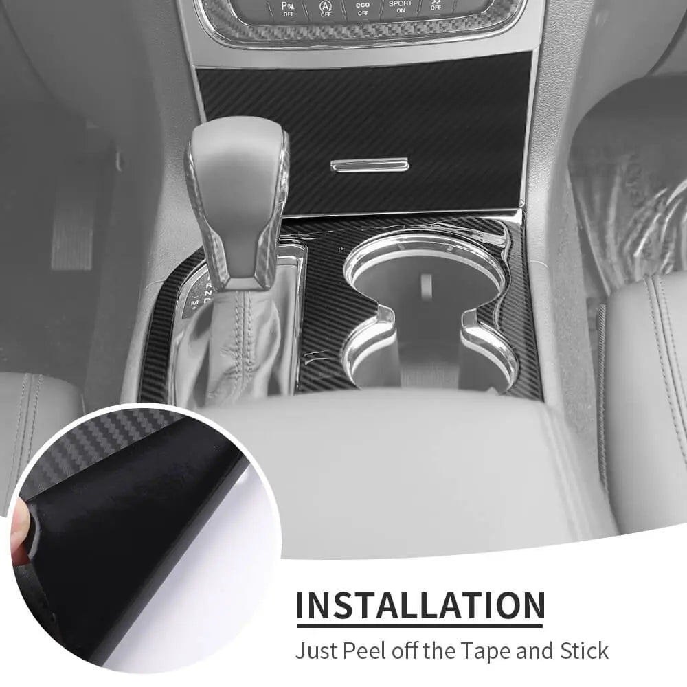 For 2016-2021 Jeep Grand Cherokee WK2 Gear Shift Water Cup Panel Decor Suitable for Mechanical Shift Lever Vehicle
