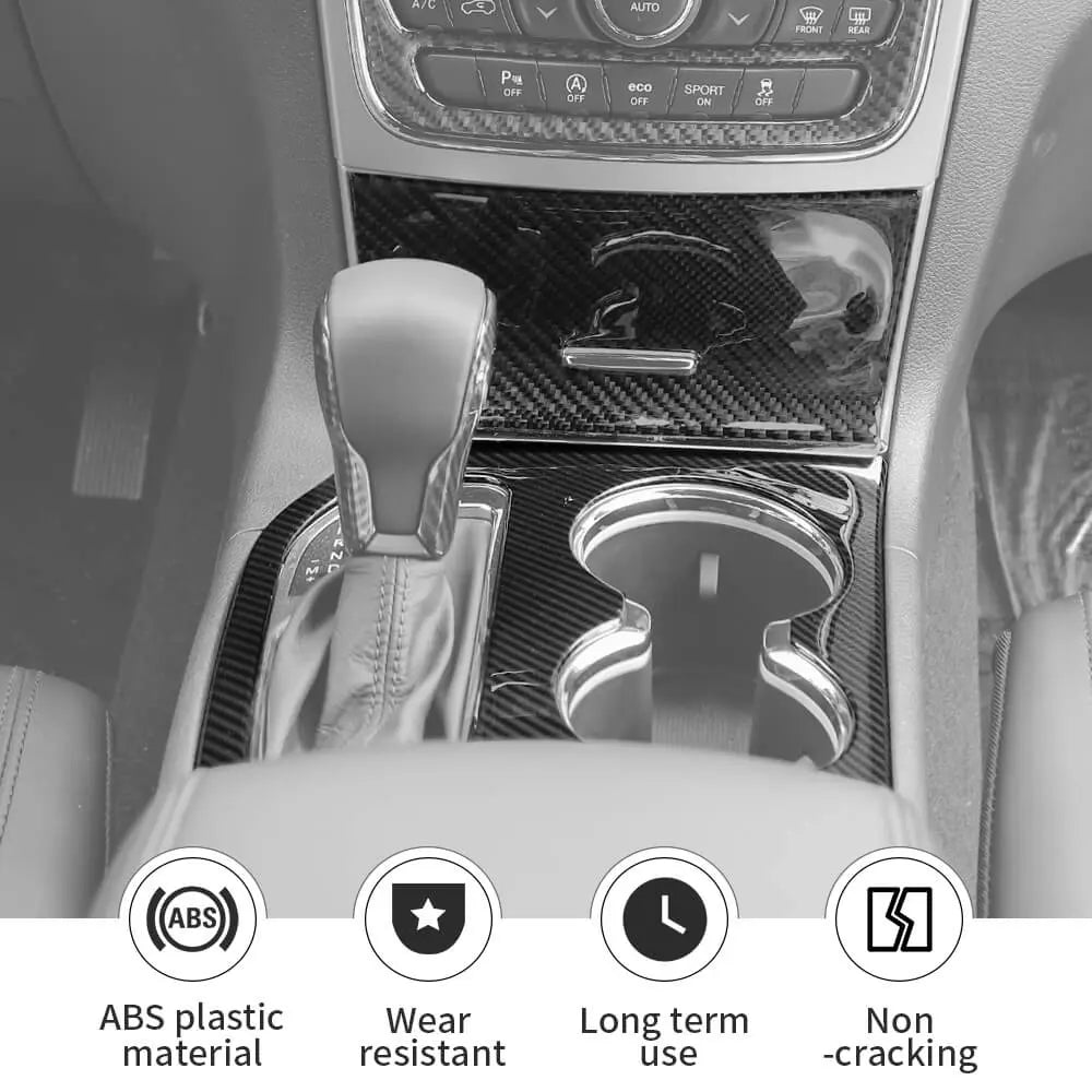 For 2016-2021 Jeep Grand Cherokee WK2 Gear Shift Water Cup Panel Decor Suitable for Mechanical Shift Lever Vehicle