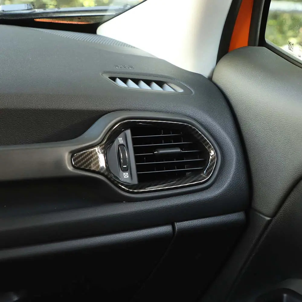 For 2015+ Jeep Renegade Dashboard Left & Right Air Conditioning Vent Cover Ring Trim Cover