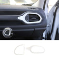 For 2015+ Jeep Renegade Dashboard Left & Right Air Conditioning Vent Cover Ring Trim Cover