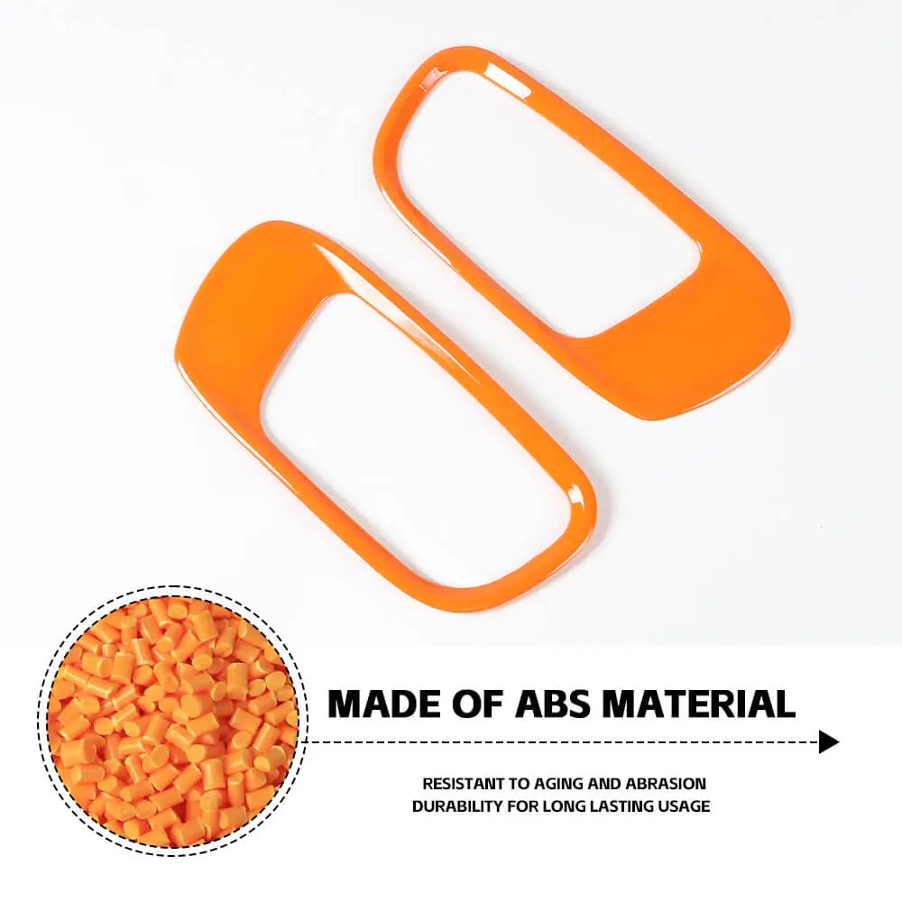 For 2015+ Jeep Renegade 2PCS Rear Bumper Trailer Hook Cover Trim