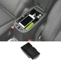 For 2015+ Jeep Renegade Armrest Storage Tray Center Console Storage Box Organizer Black
