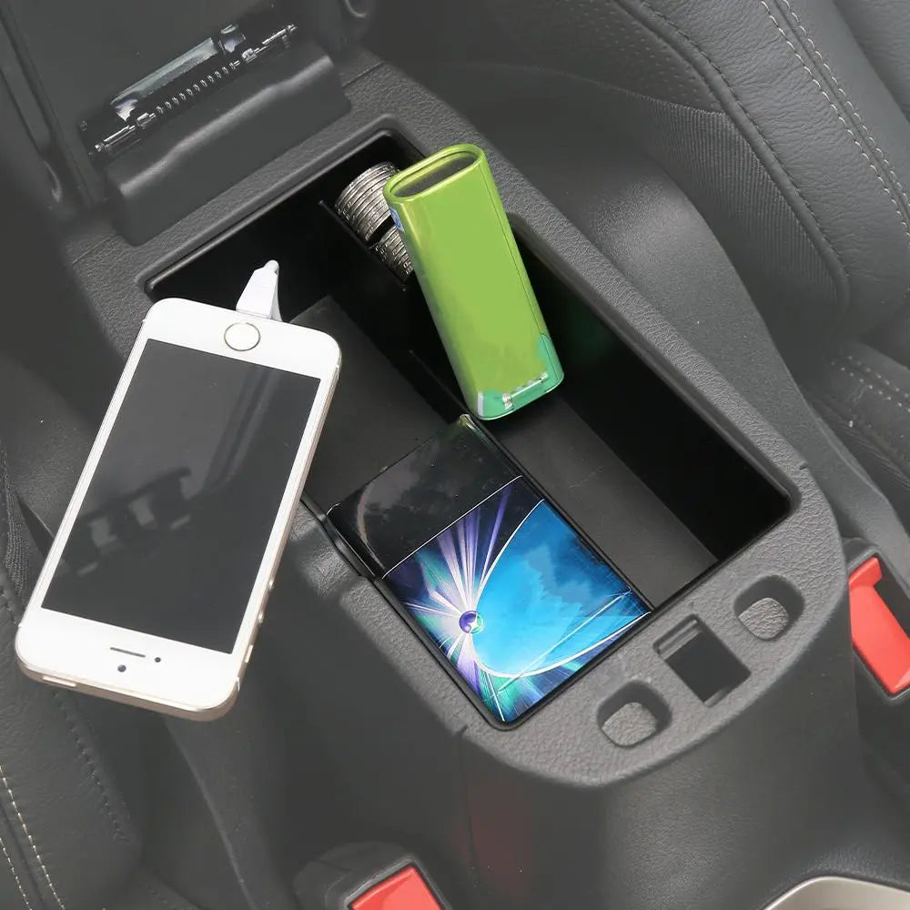 For 2015+ Jeep Renegade Armrest Storage Tray Center Console Storage Box Organizer Black