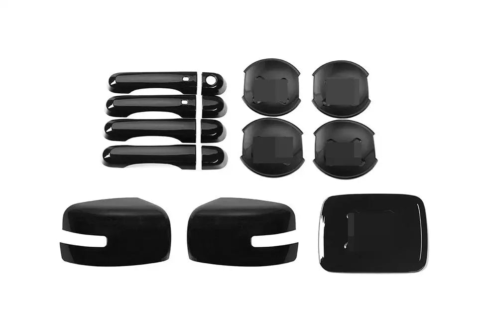 For 2016+ Jeep Renegade Exterior Door Handle Mirror Trim Cover Kit (11 pcs)