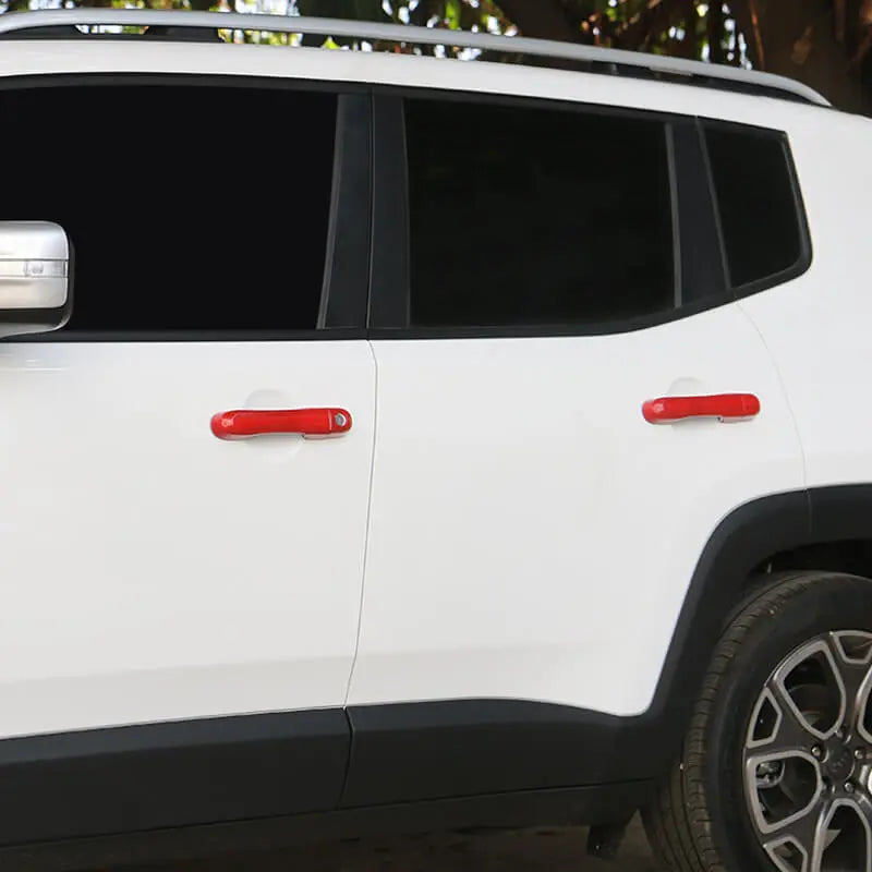 For 2016+ Jeep Renegade Smart Lock Car Door Handle Cover Trim (8 pcs)