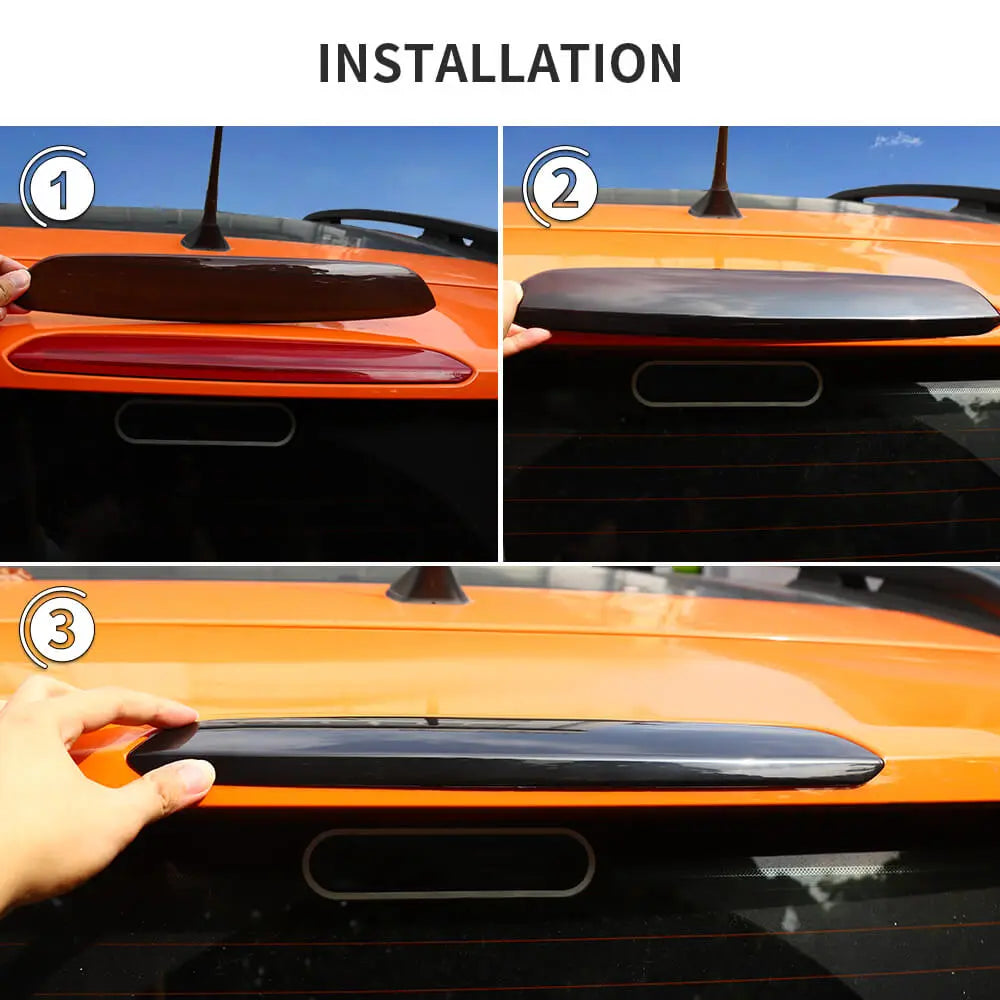 For 2016+ Jeep Renegade Smoked Black High Brake Lamp Light Cover Trim