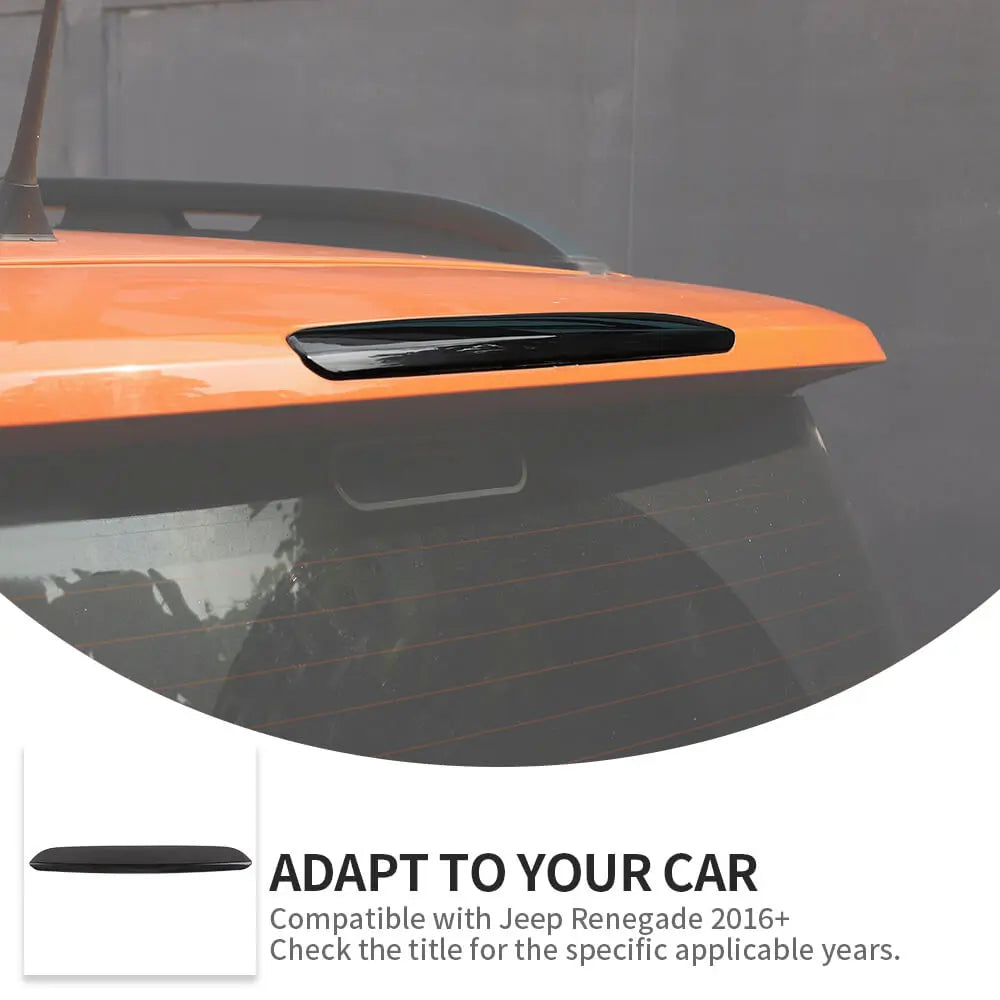 For 2016+ Jeep Renegade Smoked Black High Brake Lamp Light Cover Trim