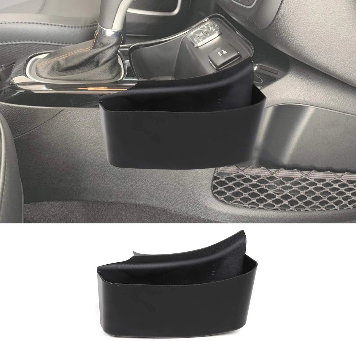 For 2017-2021 Jeep Compass Center Console Gear Shift Storage Box, Organizer Tray Side Pocket