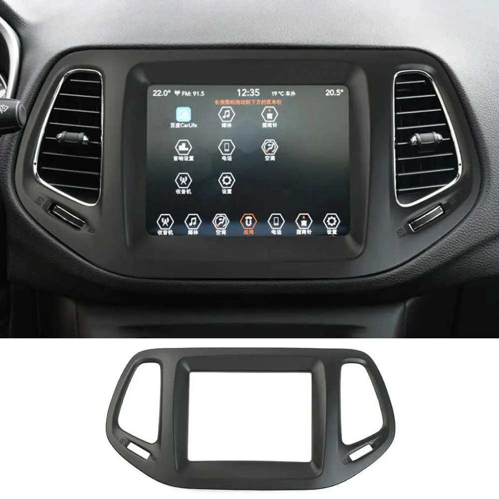 For 2017-2021 Jeep Compass 8.4 Inch Dashboard GPS Navigation Panel Cover Trim