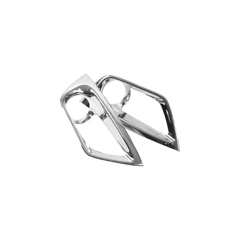 For 2017-2021 Jeep Compass Chrome Front Fog Light Lamp Cover Trim (2 pcs)