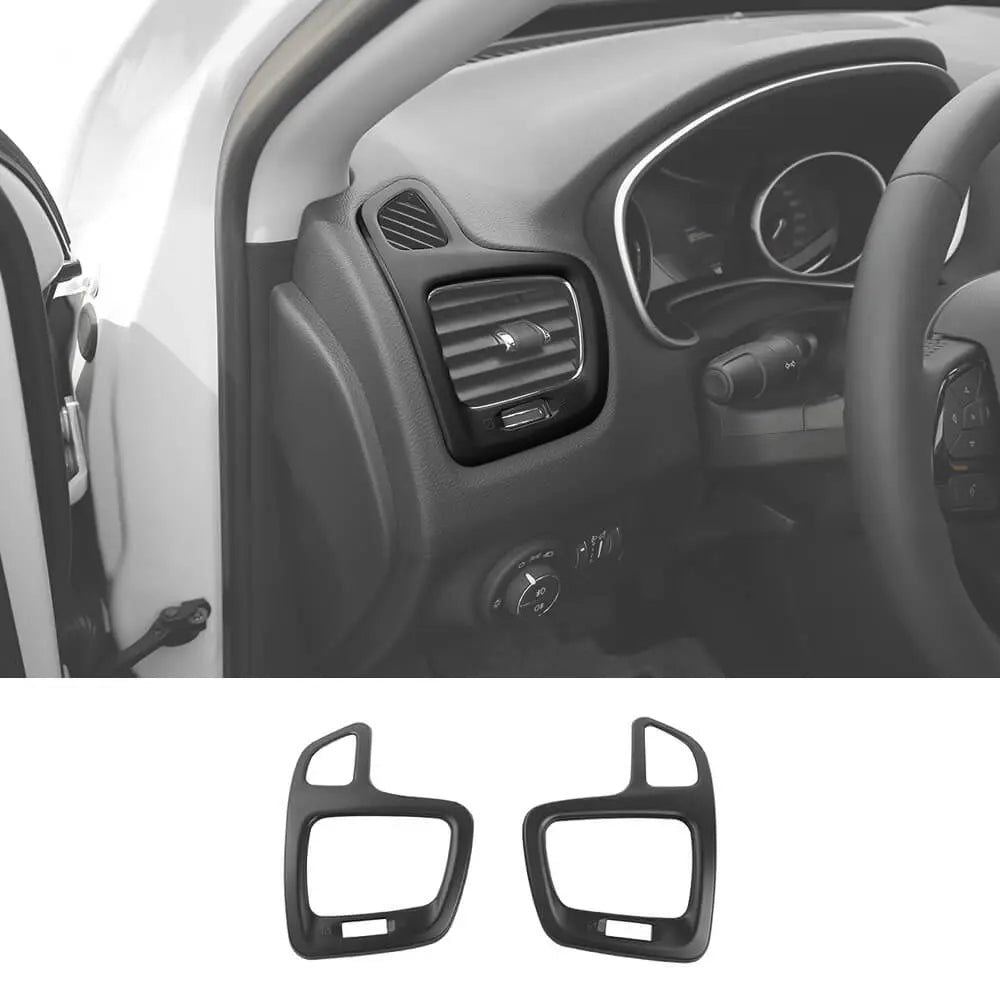 For 2017-2021 Jeep Compass Dashboard Side Air Vent Panel Cover Trim Bezels