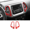 For 2017-2021 Jeep Compass Middle Console Air Outlet Vent Trim – Interior AC Cover