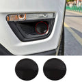 For 2017-2021 Jeep Compass 1 Set Front Fog Light Lamp Cover Trim Decor Smoked Black