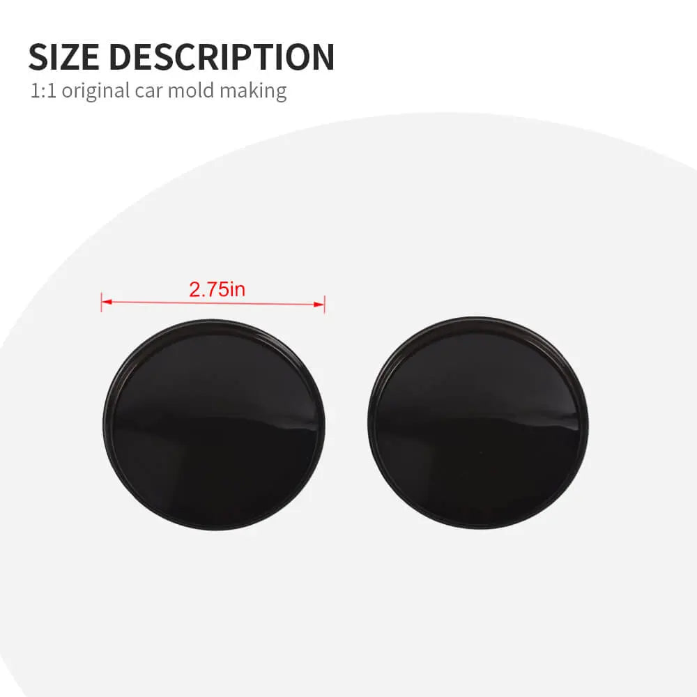 For 2017-2021 Jeep Compass 1 Set Front Fog Light Lamp Cover Trim Decor Smoked Black