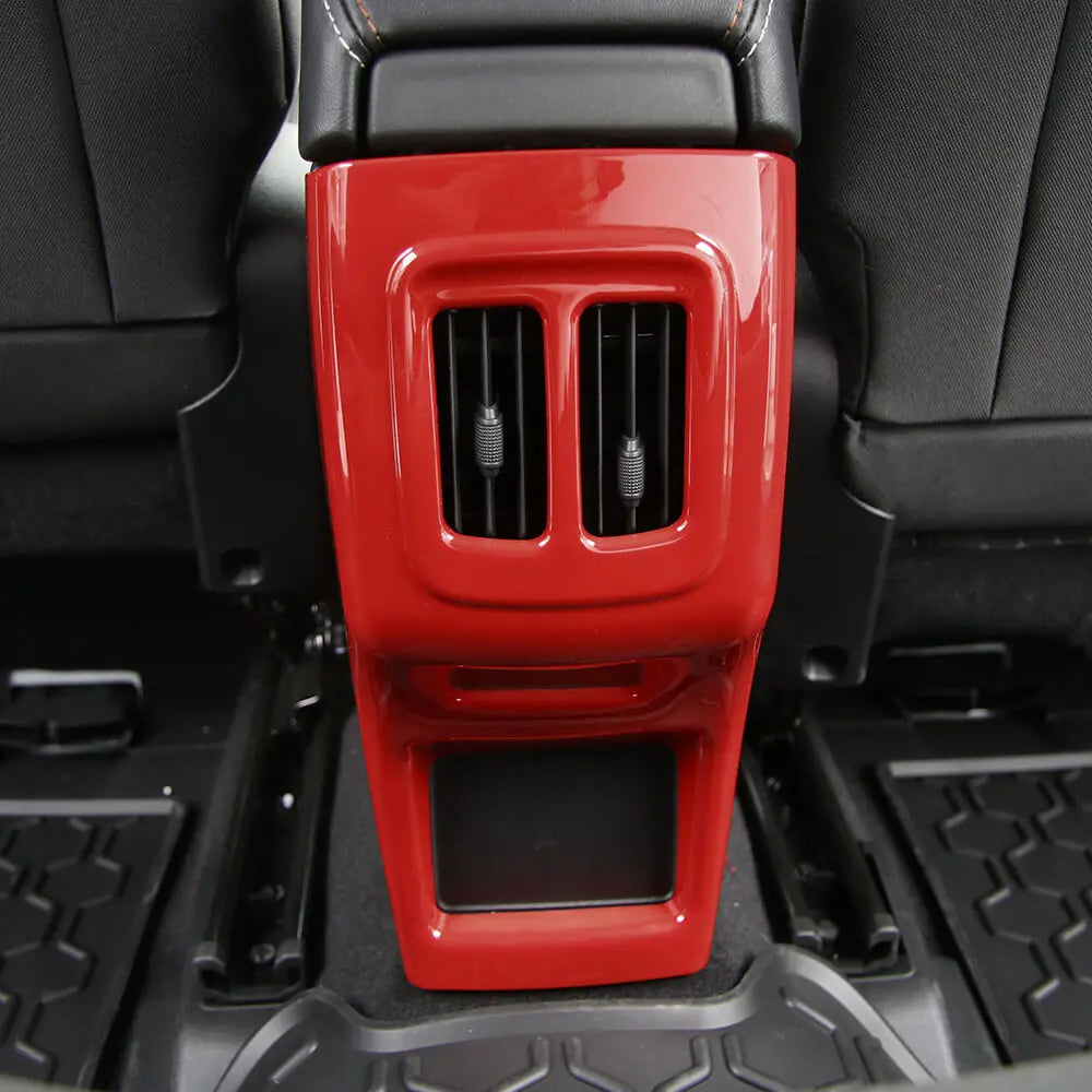 For 2017-2021 Jeep Compass Rear Center Console Air Vent AC Outlet Panel Trim Cover