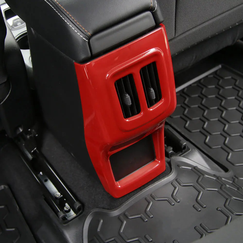 For 2017-2021 Jeep Compass Rear Center Console Air Vent AC Outlet Panel Trim Cover