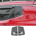 For 2017-2021 Jeep Compass Rear Triangle Glass Decor Cover Trim Black Aluminum Alloy Panel Trim Cover