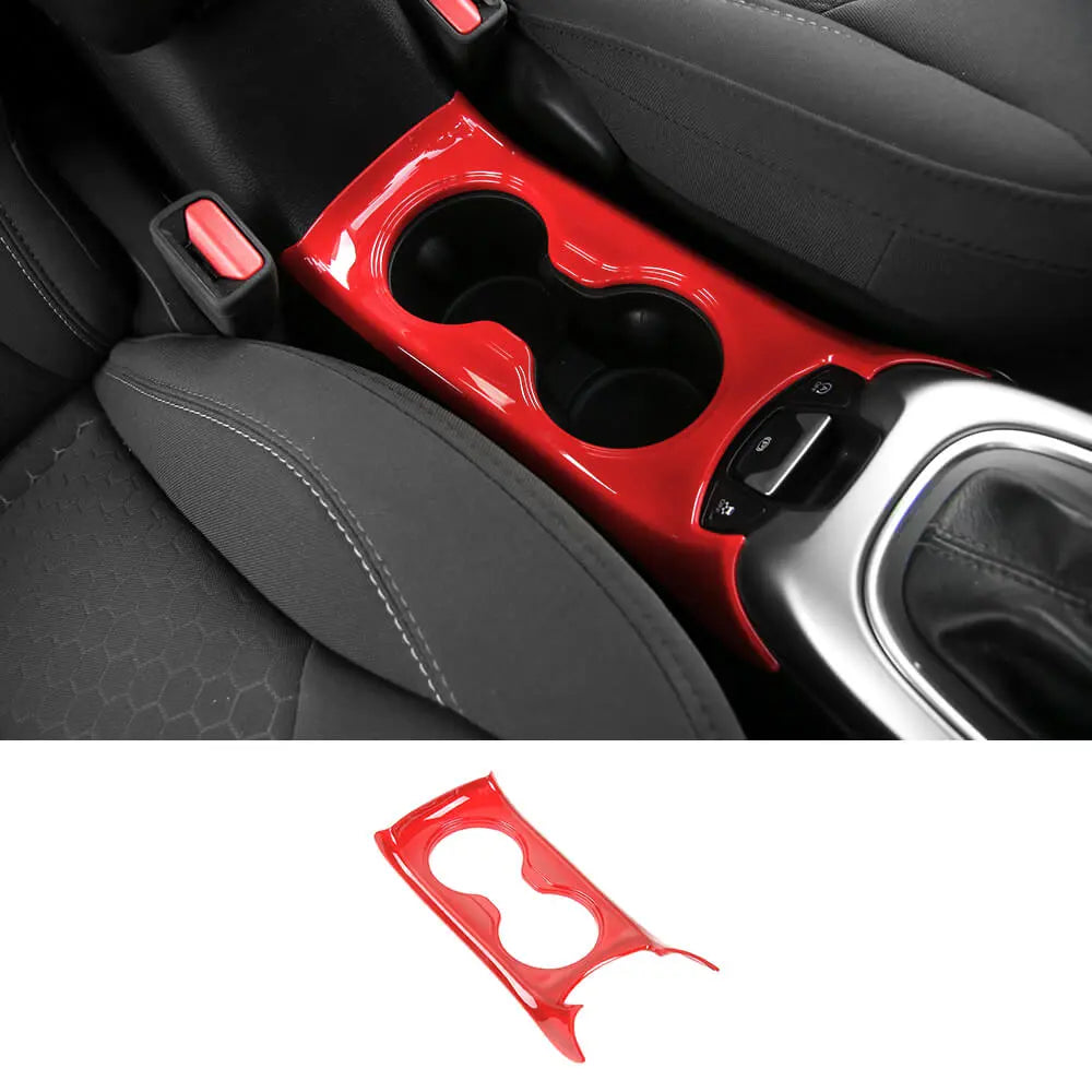 For 2017-2021 Jeep Compass Water Cup Holder Panel Cover Trim Frame