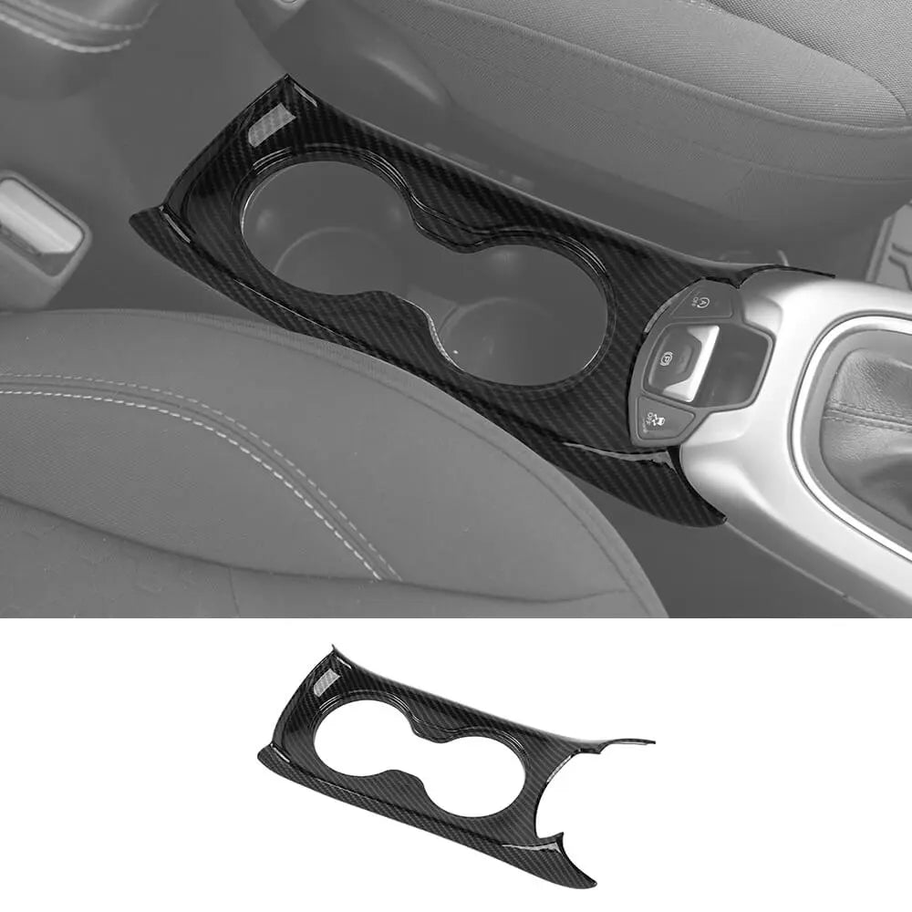 For 2017-2021 Jeep Compass Water Cup Holder Panel Cover Trim Frame