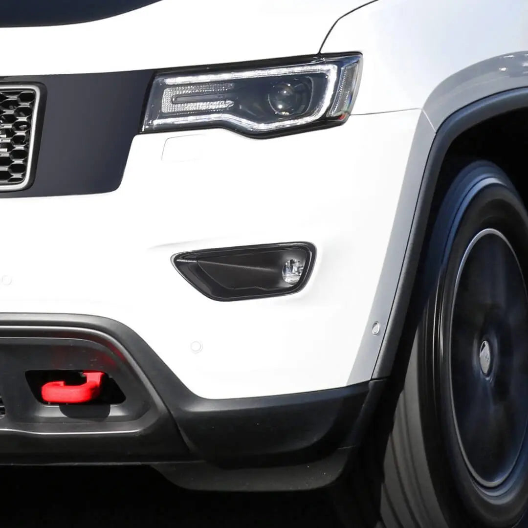For 2017-2021 Jeep Grand Cherokee WK2 Front Bumper Fog Light Cover Bezel Trim (2 pcs)