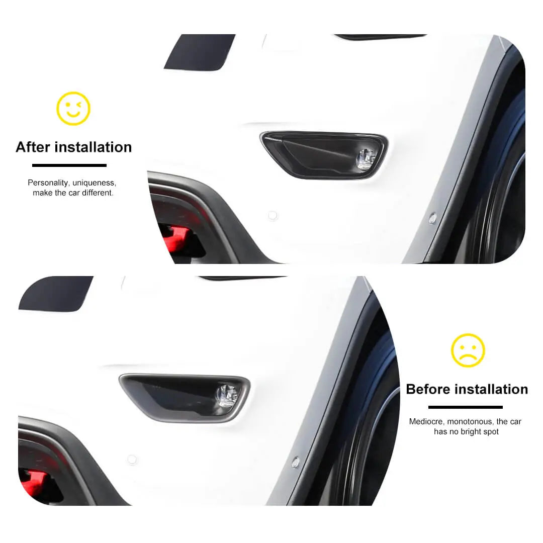 For 2017-2021 Jeep Grand Cherokee WK2 Front Bumper Fog Light Cover Bezel Trim (2 pcs)