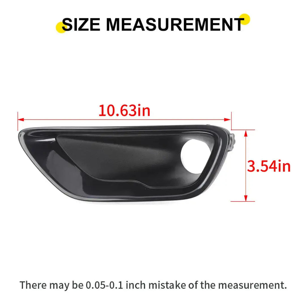 For 2017-2021 Jeep Grand Cherokee WK2 Front Bumper Fog Light Cover Bezel Trim (2 pcs)