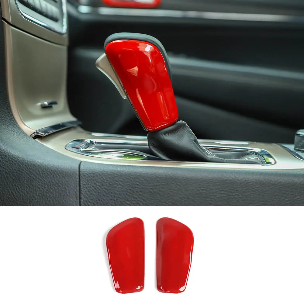 For 2017-2021 Jeep Grand Cherokee WK2 Gear Shift Knob Cover Stick Shifter Cap Cover Trim